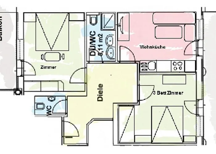 アパート Neustockach ゲルロス
